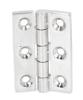 Heavy Duty Rustproof 316 Stainless Steel Lift Off Hinge for boats and cabinets, polished finish, front view