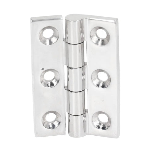 Heavy Duty Rustproof 316 Stainless Steel Lift Off Hinge for boats and cabinets, polished finish, front view