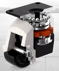 Heavy Duty Nylon Swivel Castor Wheels Four Pack Bully Strong Aluminum Alloy Rolling Casters with detailed ball bearing structure.