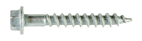 Size Ten Strong Drive SD Connector Screws, 1-1/2 Inch Length, 1/4 Inch Hex Head, Galvanized Coating, Includes Hex Bit