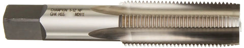 Pro Grade Industrial High Speed Steel Tap Set 308-1-64-S close-up of steel tap with threading details and hexagonal end, USA made