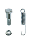Bolt, nut, and spring components for Black Spring Loaded Mini Bike Kickstand For Monster Mega Moto MMB80 MMB105 Coleman RB100 105cc Motovox