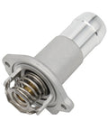 Heavy Duty Aluminum Thermostat Housing Assembly Bolt Right In Replacement For Chevy Colorado And Gmc Canyon 2004 2012 Hummer H3 Street Proven Cooling System close-up view with thermostat spring.