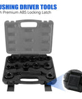 Pro Grade GM Transmission Bushing Driver Kit 13 Piece Master Set For 700R4 4L60 4L60E 4L65E in open case