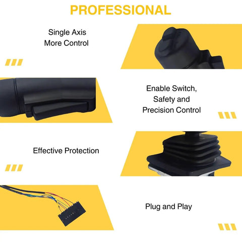Premium Single Axis Control Stick For Genie Vertical Mast And Scissor Lifts Heavy Duty Slick Replacement Knob Compatible With Oem Part 137634 Smooth Operation On Job Site Rad Durability