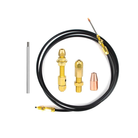 3 Meter Flexible Graphite Wire Feed Hose For SUP20 21 23S T Handheld Laser Welders with brass connectors and black tubing