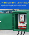 Outdoor Electrical Box Built Tough From 304 Stainless Steel Weatherproof NEMA Enclosure 20x16x8 Inches Junction Box with open door