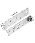 Heavy Duty Concealed Door Hinges In Stainless Steel 360 Degree Pivot Hinge For Secret Doors Cabinets And Bookcases, disassembled view