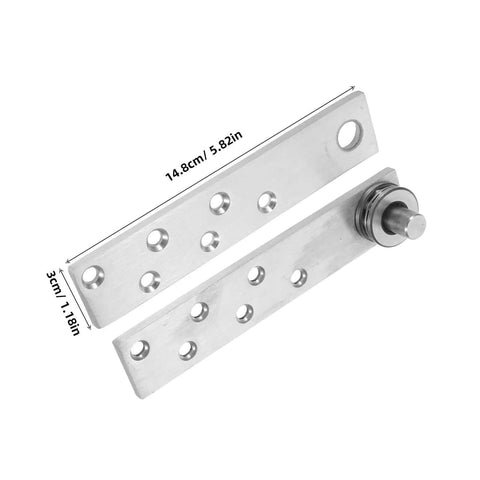 Heavy Duty Concealed Door Hinges In Stainless Steel 360 Degree Pivot Hinge For Secret Doors Cabinets And Bookcases, disassembled view