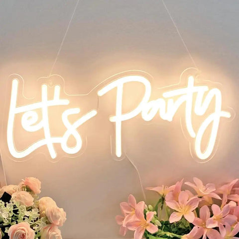Versatile Dimmable Neon Sign For Parties And Events, 17x7.5 Inch Warm White Neon Lights For Wall Decor, USB 5V Included