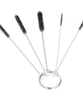 Must Have 5 Piece Tube Brushes Kit Clean Dirty Bottles Straws Mugs And Coffee Machines Fast With Stainless Steel Rod And Nylon Tufted Bristles Fit Small Niche Areas Plus Key Ring Hook Makes It Easy As Pie To Latch On Perfect For Every Home Job. five tube brushes on key ring