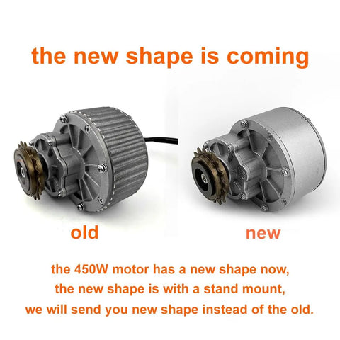 450W Left Drive Electric Bicycle Conversion Kit For Standard Bikes With Spoke Sprocket Chain Drive Fits City Rides 36V Twist Kit For Rear Wheel V Brake Only