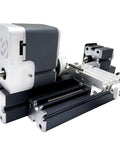 EssSthmy Mini Metal Lathe Machine, 36W 20000 RPM Benchtop Lathe showing compact design for woodworking and metal crafting.