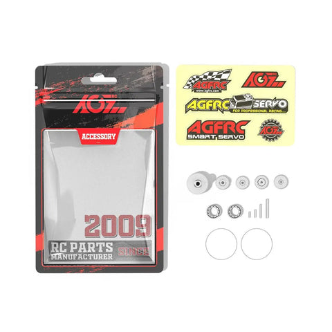 Badass Titanium Metal Gear Upgrade Kit For B44BLS V2 RC Servo Paired With Precision Bearings Waterproof Seal And Shaft Pins Rock Solid Heavy Duty Build Killer Performance Drop In Replacement Parts