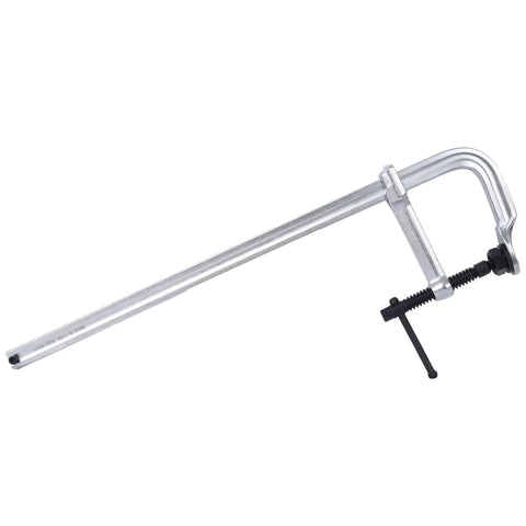 Heavy Duty F Clamp With Removable Swivel Pads 20 Inch Capacity And 5.5 Inch Throat Steel Bar Tool for woodworking projects.