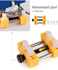Permanent seat and adjustable components of 9 Piece Watch Battery Replacement Tool Kit with Back Case Opener and Pro Grade Tools