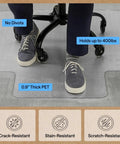 Slip Resistant Clear Office Chair Mat For Carpet Floors With Smooth Rolling Glide Under Desk Heavy Duty Plastic Computer Mat And Carpeted Floor Protector For Work And Gaming Chairs 29x47 under office chair.