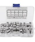 80Pcs M8x1.25 Threaded Inserts Kit in stainless steel with durable drill sleeve and handy storage box for reliable thread repair