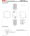 12 Pack Switch Mode DIN Rail Power Supply 480W 90 To 264V AC Input Slim Budget Friendly Tough Space Saving Panel Friendly Mount TS 35/7.5 Or 15 Rails 480-24 with dimensions and terminal layout