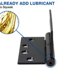 Close-up of Exterior Door Hinges 4x4 Heavy Duty 3.3mm Thick Square Plain Bearing Oil Rubbed Bronze with lubricant application