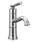 Belfield Chrome One Handle Bathroom Sink Faucet With Drain Assembly and Optional Deck Plate for Single Hole Vanities