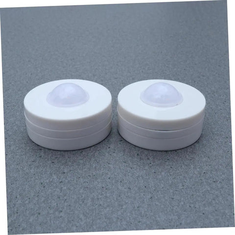 Six Pack LED Cabinet Lights Set With Dimmable Warm White Under Cabinet Lighting For Cupboards Kitchen And Office Use; two round lights