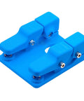 Super Cool Qinkyh Welding Wire Fixture And Soldering Table Clamp in blue, accommodates 0.3-8mm wires for stable soldering.