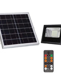 JUDYSSY Outdoor Led Floodlights with Remote Control, Ip66 Waterproof Outside Flood Lights with solar panel and remote.