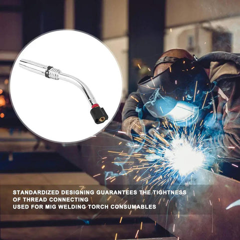Top Tier Replacement Brass Swan Neck For Binzel MB 36KD Mig Gun Torch, durable welding hardware for industrial pros.