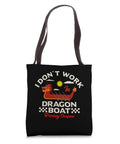 Black Dragon Boat Racer Tote Bag For Paddlers And Dragon Boat Lovers, Lightweight All Purpose Carryall For Races And Practice