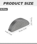 Heavy Duty Woodruff Key Set 16 Pieces 19x4x7mm Carbon Steel Metric Semicircular Keys Half Moon Keys for Mechanical Fasteners