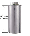 55 Plus 5uF Dual Run Circular Start Capacitor 55 To 5 MFD Plus Or Minus Six Percent 370 To 440V For AC Motors Fans And Condensers CBB65