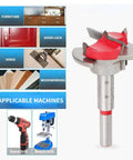 Kickin Out Flawless Holes With Zero Sweat From This Top Shelf Five Piece Forstner Drill Bit Set Featuring Adjustable Pilot Guide for hinge boring
