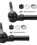 14 Piece Beefy Front And Rear Suspension Kit With Wheel Bearing Hubs Tie Rods Ball Joints Front And Rear Sway Bars Boots Replacement For Chevy Impala Monte Carlo Pontiac Grand Prix Buick LaCrosse Regal Century tie rods close-up