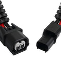Close-up of connectors on VCM Muzzler Harness With Adjustable Dial Resistance No Resistor Swap Needed For 3 5L V6 Engines