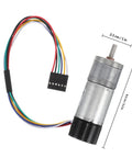 Heavy Duty Electric Micro Geared Motor With Serious Torque And Tough Metal Build Serving Butter Smooth Low RPM Spins for fan mods and gearbox swaps.