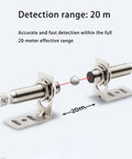 Rugged Photoelectric Switch Through Beam Infrared Sensor 0-20M NPN Normally Open 6-36V DC IP66 with brackets in action