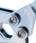 Close-up detail of Beefy Heavy Duty Horizontal Toggle Clamp With Quick Release Large Hold Down Clamp in metal finish