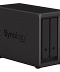 DS723 Plus Ryzen Driven Nas Station With 2.6Ghz Chipset 32Gb Ram 20Tb Hdd Storage 1Tb Nvme Ssd Cache in sleek black design.