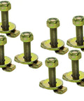 Multiple Beefy 2 Inch Double Lug Threaded Stud Fitting For L Track Bolt On Anchor Point Heavy Duty Carbon Steel Construction