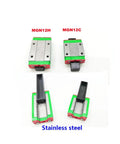 MGN12H and MGN12C blocks for Built Tough Linear Rail Guide Set 100 To 1000 Mm With Two MGN9 Blocks For 3D Printers CNC Machines