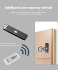 Kickass Motorized Sliding Barn Door Hardware Kit featuring remote control and touch panel for easy access to doors.