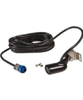 Transom Mount Skimmer Transducer Dual Frequency 83 200 KHz With Built In Temperature Sensor And 7 Pin Connector Black