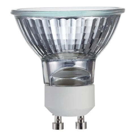 Indoor Flood 50W Halogen MR16 GU10 Base Light Bulb 430 Lumen 120 Volt Crisp White Accent Lighting For Recessed Can And Track Fixtures