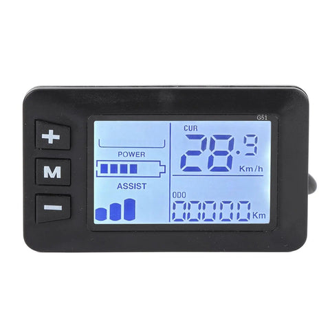 Electric Bike Controller With LCD Display And 5 Pin Connector For Easy Modification Speedometer Readout And Electric Scooter LCD Panel Upgrade For Pro Riders Who Love Quick Dope Upgrades