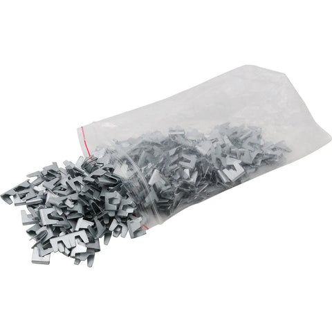 Bag of 600 wire cage buckle clips from DIY Cage Fastening Kit With 600 Wire Cage Buckle Clips And Pliers Easy To Install Ferrule Clips