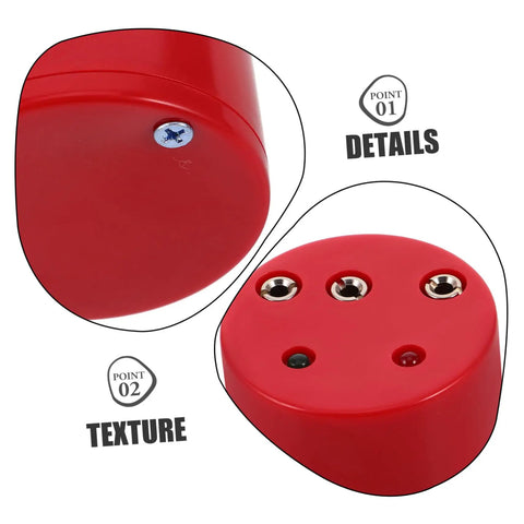 Red base of Fencing Electric Tester Tool Kit For Epée And Foil, Essential High Impact Accurate Measurement Set with details