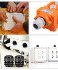 M40 4 Hole Cable Gland Waterproof IP68 Nylon Joint With Adjustable Locknut For 10 To 12mm Wire Diameter Go To Heavy Duty Dustproof And Water Resistant Cable Entry Fitting For Outdoor Industrial Use installation examples