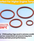 Viton O Ring Kit With 396 Pieces And 30 Sizes Metric O Rings Assortment 75A Durometer FKM Sealing Kit For Hydraulic