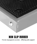 Close-up of Heavy Duty Dirt Bike Stand Lift Up To 1000 Lbs Universal Detachable Motorcycle Stand with non-slip rubber surface.